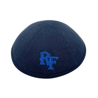Kippa en lin personnalisée DLS en gros, broderie monogramme, initiales, bonnet juif OEM ODM pour Bar Mitzvah, mariages, cadeaux religieux