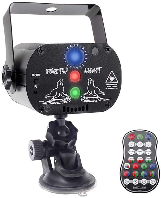Sound Activated Remote Control DJ Disco Parties Strobe Lighting Party Flash Laser Lights LED Projector Stage Light Lamp