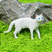 Mainan Model Hewan Simulasi Lintas Batas Seri Kucing untuk Kucing Siam, Ragdoll, Calico & Tanpa Bulu (Bahan PVC)