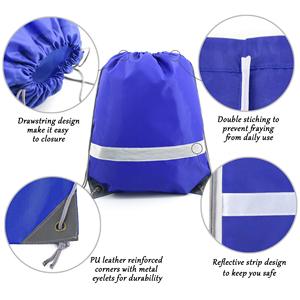 Sac à dos de yoga personnalisé, sac à cordon pas cher, sac de sport promotionnel en polyester avec cordon, sac de sport DIY pour la gym - Product Image 4