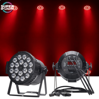 Projecteur LED RGBW 18*12W 180W 25 ° /40 °   Projecteur PAR de scène DMX512 4/8 canaux IP20, angle de faisceau 3200~7200K, pour mariages, fêtes et spectacles
