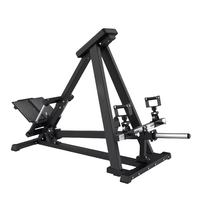 Máquina de remo inclinada con montaje en placa, equipo de fitness, máquina de remo con barra en T