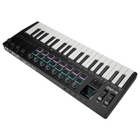 SMK-37 PRO 37-Key Portable MIDI Keyboard Controller with Audio Source Foldable Plastic Arranger