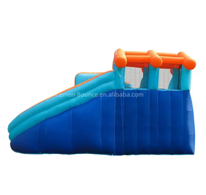 Château gonflable aquatique pour enfants avec mur d'escalade et toboggan, structure <span class=keywords><strong>de</strong></span> jeux gonflable avec trampoline pour l'été - Product Image 6