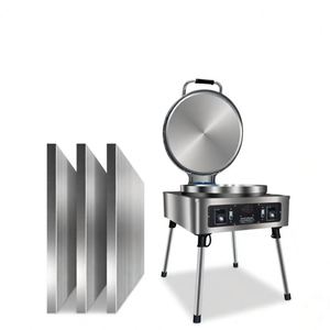 Machine à crêpes verticale professionnelle en acier inoxydable pour comptoir, à larges côtés, facile à utiliser, 220V, plaque industrielle - Product Image 3