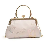 Sacs à bandoulière décontractés à broderie simple pour femmes, sac à main à poignée supérieure pour dames, pochette à bandoulière polyvalente pour femmes