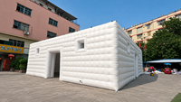 Tente structure cube gonflable Lilytoys avec paroi à double couche, certifiée CE, pavillon événementiel