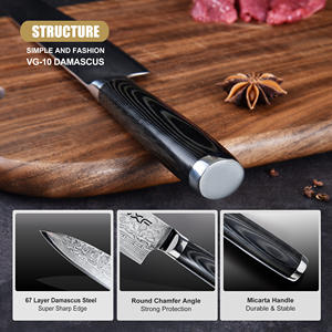 <span class=keywords><strong>Cuchillos</strong></span> <span class=keywords><strong>de</strong></span> <span class=keywords><strong>cocina</strong></span> <span class=keywords><strong>profesionales</strong></span> <span class=keywords><strong>de</strong></span> acero <span class=keywords><strong>de</strong></span> Damasco, 8 pulgadas, VG-10, Chef, con mango <span class=keywords><strong>de</strong></span> Micarta - Product Image 3