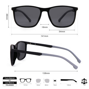 نظارات شمسية مستقطبة لصيد الأسماك للرجال الذين يقودون الجولف والجري مربعًا بتصميم مصمم للحماية من الأشعّة الفوق بوكي - Product Image 4