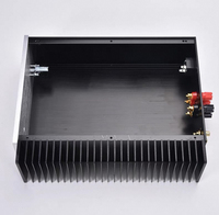 Boîtier de dissipation thermique unilatéral en aluminium usiné CNC pour émetteur audio personnalisé 269*90*311mm