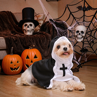 Costume de Nonne Mignon pour Animaux de Compagnie, Noir et Blanc, Tenue de Cosplay pour Chats et Chiens, Vêtements de Fête d'Halloween - Grande Vente