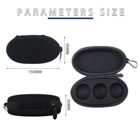Sac de raquette de ping-pong en EVA durable, fermeture éclair, portable, confortable, accessoires de raquette de pickleball en EVA, housse de raquette