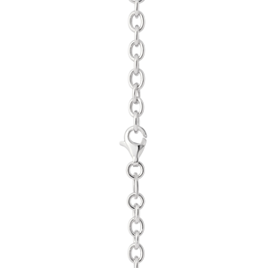 Delicadas Cadenas de Collar Pequeñas de Plata de Ley 950 con Glifos Entrelazados y Patrones Brillantes, Accesorio Minimalista Unisex para el Campus - Product Image 6