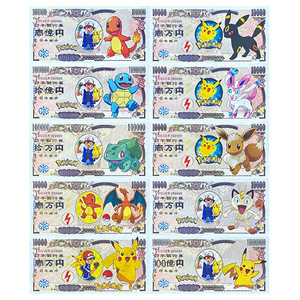 2026 Hot Sales US Pocket Monster 10 Ontwerpen 24K Verzilverde Bankbiljetten voor Collectie - Product Image 1