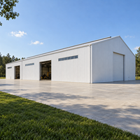 Atelier en structure métallique à accès facile, résistant aux intempéries, conforme à la norme EN1090, entrepôt métallique, garage, bâtiment industriel