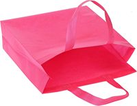 Sac fourre-tout non tissé coloré, réutilisable, écologique, à poignée moyenne et bandoulière, avec motif lettres personnalisé