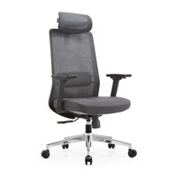 Siège de bureau ergonomique moderne avec support lombaire réglable et structure en nylon pour postes de travail d'entreprise, usage en chambre et mobilier contracté