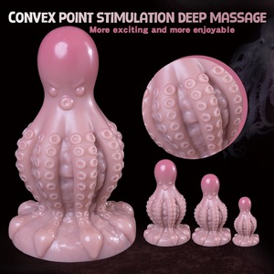 Plug anal réaliste en silicone liquide, grandes perles texturées, phallus imperméable pour la masturbation féminine/masculine/de couple, sex toy pour adultes - Product Image 5