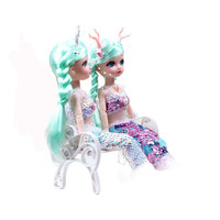 Poupée de mode sirène princesse Haoxuan à succès, thème musical, mini-jouet en plastique 15-30cm, cheveux personnalisables