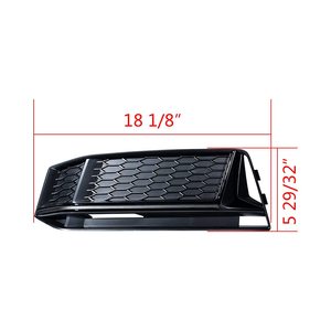 Cubierta de Faro Antiniebla de Plástico Estilo S4 y Rejilla de Marco de Luz Antiniebla para Audi A4L 2017-2019 B9 - Product Image 6