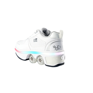 Vente en gros de chaussures de skate d'extérieur WECOO, nouveau design, tendance mode, <span class=keywords><strong>4</strong></span> <span class=keywords><strong>roues</strong></span> rétractables, chaussures de <span class=keywords><strong>roller</strong></span> LED pour enfants - Product Image 4