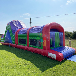 Großhandel kommerziellen aufblasbaren Hindernis parcours Kinder Outdoor Party Hüpfburg mit Rutsche Parcours Gonflable 3 Jahre Garantie - Product Image 2