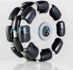 Schwerlast Smart Rubber Robot Dreifach 63mm dick 125mm Durchmesser Mecanum Omni Directional Wheel <span class=keywords><strong>Ball</strong></span> <span class=keywords><strong>Transfer</strong></span> Units Rollen - Product Image 1