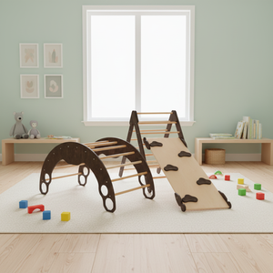 Jouet d'éveil Montessori en bois pour bébé, chaise à bascule, mobilier de jeu, maisonnette pour jardinage à domicile - Product Image 6