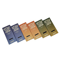 Boîte d'emballage en papier de barre de chocolat Wonka bon marché boîte de barre de chocolat en papier blanc de qualité alimentaire Kraft argent feuille d'or