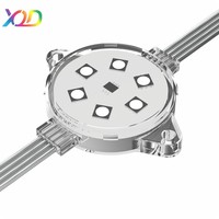 Projecteur RGB dynamique DMX512 étanche pour extérieur, éclairage décoratif de jardin et paysage avec contrôle intelligent des pixels réglables