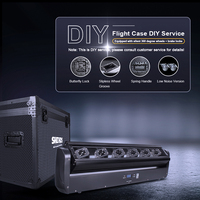 SHEHDS 6x500mW Laser RVB à 6 Yeux DMX512, Projecteur Laser Mobile pour DJ, Scène et Club