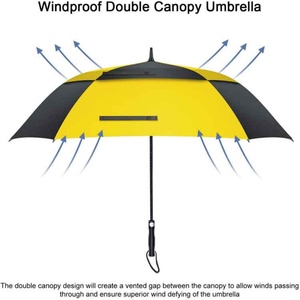 Extra Size 68inch Soft Plastic Handle Semi-Automatic Open Square Shape Modern Straight <b>Umbrella</b> Extra Large Oversize - Product Image 4