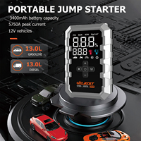 Batterie 12000 mAh, puissance de crête maximale 1200 A, démarrage d'urgence pour véhicules essence 13,0 L et diesel 13,0 L, charge rapide QC 18 W, 10 protections de sécurité