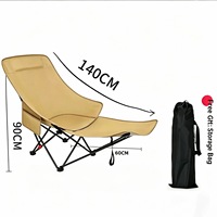 Silla Plegable Portátil de Cuatro Posiciones Ajustables con Reposapiés, Tela Oxford Moderna para Jardín, Parque, Camping y Playa