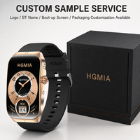 Jam Tangan Pintar AMOLED HK80 1,95 Inci untuk Pria Wanita, Pemantau Tekanan Darah Dinamis, Pemantau Oksigen, Pelacak Tidur, Kontrol Suara, Aplikasi FitCloudPro