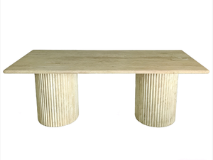 Vente en gros de grandes dalles de travertin poli de qualité supérieure pour <span class=keywords><strong>salon</strong></span> de luxe, table à manger moderne sur mesure - Product Image 2
