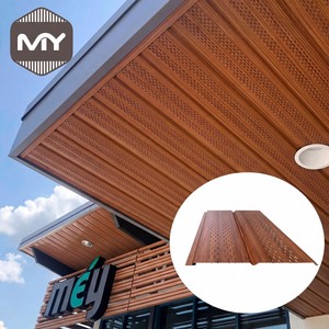 Panel <span class=keywords><strong>de</strong></span> Soffit Arquitectónico <span class=keywords><strong>de</strong></span> Aluminio Perforado <span class=keywords><strong>de</strong></span> 150 mm, Sistema <span class=keywords><strong>de</strong></span> Techo Ventilado <span class=keywords><strong>y</strong></span> Duradero para Aleros Exteriores - Product Image 1