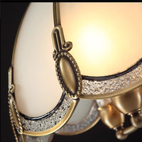 Lampe à suspension en cuivre VHAmerican Retro Pastoral Style Art pour allée restaurant bar petites tailles lampe en verre