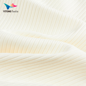Tissu en <span class=keywords><strong>coton</strong></span> et élasthanne interlock côtelé 200 g/m² en gros, 95 % <span class=keywords><strong>coton</strong></span>, 5 % élasthanne, pour chemises à manches longues - Product Image 3