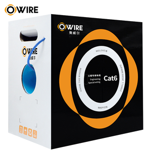 Precio de fábrica CAT6 Cable Ethernet 305m, 23AWG Cobre desnudo UTP, Certificado RoHS para instalación LAN - Product Image 6