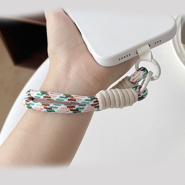 Mobile Phone Wrist Strap Outdoor Thickened Polyester Lanyard with Hook Anti-loss and Anti-drop Gasket Strap