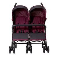 Poussette double légère Brightbebe Twin Umbrella pour bébé et tout-petit, pliage compact facile avec auvent réglable