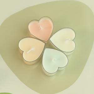 Bougies d'aromathérapie en forme de coeur de cire photophore de parfum romantique de maison d'hôtel de luxe pour le mariage - Product Image 1