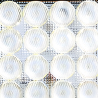 Barre lumineuse d'avertissement LED carrée de 4 pouces, lampe de travail clignotante, 16 perles ambre et blanches pour camion et remorque