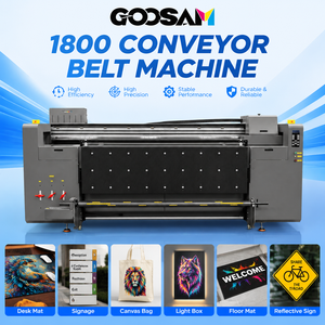 Impresora UV Híbrida de Cama Plana y Rollo a Rollo de 1800mm con Banda de Malla I3200 Gen5 para Cuero, Papel Tapiz, Película, Lona, Vinilo, PVC, Azulejo y Acrílico - Product Image 1