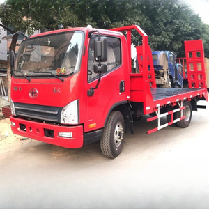 FAW 5-8 ton düşük düz taşıma aracı çekici kamyon mekanik ekipman ekskavatör forklift buldozer taşınmasında - Product Image 2
