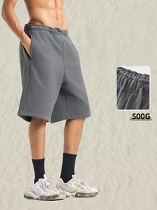 Pantalones Cortos <span class=keywords><strong>de</strong></span> Felpa Estilo FOG & <span class=keywords><strong>Balenciaga</strong></span>, 500G, con Cordón Ajustable, Hasta la Rodilla, para <span class=keywords><strong>Hombre</strong></span> - Product Image 4