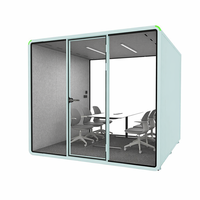 Cabine de bureau préfabriquée d'extérieur insonorisée et étanche pour jardin ou usage domestique