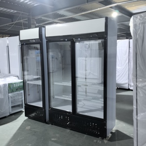 Thương mại đồ uống hiển thị tủ lạnh 5 sao năng lượng hiệu quả tủ lạnh dọc nhiệt độ duy nhất thẳng đứng cửa kính Máy làm lạnh - Product Image 4