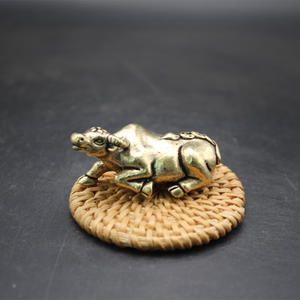 Venta al por mayor, decoración del zodiaco chino, decoración del hogar, artesanías de cobre puro, artículos de cobre pequeños - Product Image 3